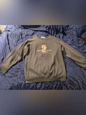 Pierre Balmain Olive Crewneck with Center Logo